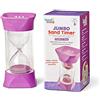 hand2mind Learning Resources Clessidra gigante, Clessidra da 10 minuti con coperchi in gomma morbida per mettere in pausa senza fare rumore, Clessidre per la classe da bambini