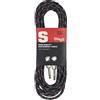 Stagg SGC6VT BK Cavo per Strumenti Musicali S Series Vintage, Retrò, Dritto - Standard, 6m, Nero Tweed