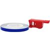 4R Quattroerre.it 10235 Wheel Stripes Strisce Rifrangenti per Cerchi Moto con Applicatore, Blu, 5 mm x 6 mt