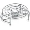 Kela GLOBUL 21,5 x 18 x 6 cm, in Metallo Cromato, Supporto per Luce da tè, scaldatazze, Lucido, Argento