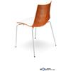 Sedia zebra bicolore telaio bianco scab h74114