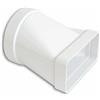 EDIL PLAST - LA VENTILAZIONE GIUNTO ORIZZONTALE IN ABS DA TUBO TONDO A RETTANGOLARE (E VICEVERSA) DN. 125 150X70 CGO157B