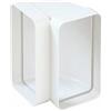 EDIL PLAST - LA VENTILAZIONE CURVA VERTICALE IN ABS 150X70 MM BIANCO PER TUBO RETTANGOLARE CCV157B