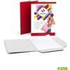 Cartelline carta portadocumenti ecologiche con lembi A5 stampa in quadricromia solo fronte 100 pezzi 300 g. carta naturale crema