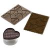 silikomart | CKC06 Stampo in Silicone per Cioccolatini COOKIE LOVE SLIM, Antiaderente, 6 Cioccolatini, Confezione da 1 Stampo per Dolci, Easy Choc, 64 x 63 mm, h 5 mm, Volume 51 ml, Made in Italy