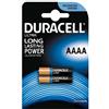 DURACELL Batterie Pile Alcalina tipo AAAA 1,5V MN2500 in blister da 2 pezzi - DURACELL DU57