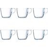 Luminarc - Set di 6 tazze in vetro, adatte per microonde, 22 cl, trasparenti