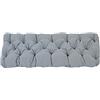 AMBIENTE HOME Ambientehome AKADAS - Cuscino da seduta a 2 posti, 120 x 50 x 8 cm, grigio chiaro