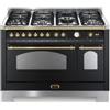 Lofra Dolcevita RNMD126MFT+E Cucina Gas 7 Fornelli con 2 Forni Elettrici da 120 cm Nero