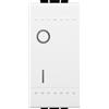 bticino living light tech interruttore bipolare 2 poli 16a 1 modulo grigio  chiaro frutto bticino nt4002n - Elettroluce Store