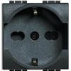 PRESA SCHUKO BIPASSO LIVING INTERNATIONAL 2P+T 10/16A BTICINO L4140/16