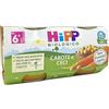 HiPP Biologico Omogeneizzato di Carota e Ceci dai 6+ Mesi, 2 x 80g