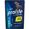 Prolife Umido Cane Mini 100 gr - Coniglio e Patate Cibo Umido per Cani