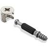SOTECH 50 pezzi HETTICH connettori per carcassa eccentrici RASTEX 15 (Ø 15 mm) e tassello ad avvitamento Twister DU 232 T (M6 x 11 mm) Connettori per mobili di SOTECH