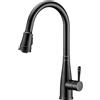 Ibergrif M22134T - Rubinetto da Cucina con Doccetta Estraibile, Miscelatore Monocomando per Lavello, Inossidabile