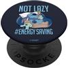 Disney Lilo & Stitch Sleeping Not Lazy Hashtag Energy Saving PopSockets PopGrip Intercambiabile