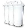 Caso - Set di 3 filtri per acqua calda in plastica, 11,5 cm, colore: Bianco