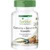 fairvital Curcuma, zenzero e boswellia con vitamina C, 90 capsule, vegane, con estratto di pepe nero