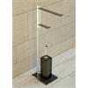 Petrozzi Piantana WC Quadra 3 in Plexiglass in 18 colori - COLORE: Trasparente