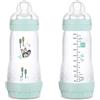 MAM Easy Start Colors of Nature Biberon Anti Colic 320ml Azzurro, 1 Pezzo