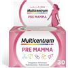 Multicentrum Pre-mamma Integratore Alimentare Multivitaminico Multiminerale Pre Concepimento 30 Compresse