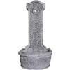 Artistica Mediterranea Fontana Decorativa Per Giardino In Cemento Effetto Pietra Grigia mod. Parete Artistica Mediterranea