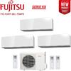 Fujitsu CLIMATIZZATORE CONDIZIONATORE FUJITSU TRIAL SPLIT PARETE INVERTER SERIE KG 9000+9000+12000 BTU con AOYG24KBTA3 9+9+12