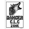 Lovelytiles Danger LUPO CECOSLOVACCO zone Targa cartello metallo attenti al cane metal sign (15X20)