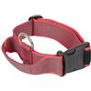 Julius-K9 Collare K9 serie Color & Grey con manico richiudibile, 40 mm x 38-53 cm, rosso-grigio