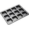 Master Class MasterClass Brownie Tin con divisori con PTFE, PFOA e BPA Free Non Stick, acciaio al carbonio, teglia per fare 12 torte, 34 x 26cm
