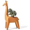 HAUCOZE Giraffa Vaso Piante Animale Statua Scultura Moderna Decorazione Arte Casa Regalo Giardino Figurina per Fiori Cactus Piante Resina 23cm