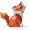 HAUCOZE Volpe Statua Scultura Animale Figurina Geometrica Decorazione Moderna Arte Regalo per Casa Soggiorno Ufficio Resina 10cm