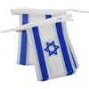 AZ FLAG Ghirlanda 6 Metri 20 Bandiere Israele 21x15cm, Bandiera Israeliana 15 x 21 cm - Festone Bandierine