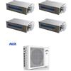 CLIMATIZZATORE QUADRI CANALIZZATO 9+9+12+12 AUX DC INVERTER A++A+ WI-FI READY LINEA 2026 GAS R-32 AM4-H36/4DR3