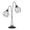 ONLI Lampada da Tavolo a Due luci, Grigio E Nero