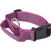 Julius-K9 Collare K9 serie Color & Grey con manico richiudibile, 40 mm x 38-53 cm, rosa-grigio