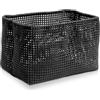 Möve 40271199 - Cestino Tube Rettangolare, Colore: Nero