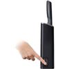Joseph Joseph Elevate Knives SlimBlock Set di coltelli Elevate da 5 pezzi con affilacoltelli estraibile - Negro