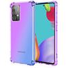 GOGME Cover per Samsung Galaxy A52 4G/A52 5G/A52s 5G, in grado di colore TPU Case Cover, [angoli rinforzati] custodia protettiva trasparente antiurto morbida TPU silicone antiurto (blu/purple)