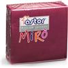 Astor 40 Tovaglioli di carta tessuto non tessuto 2 veli 38x38 rosso bordeaux