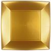 Goldplast 12 Piatti quadrati piccoli lavabili per microonde oro 18x18 cm