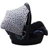 JYOKO KIDS Cappuccio compatibile con Maxi Cosi Cabriofix (BLACK STAR)