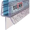 STEIGNER Guarnizione doccia, 60cm, per spessore vetro 5/6 mm, guarnizione dritta in PVC, UK33-06