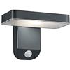 RL LIVE YOUR LIGHT Reality Leuchten Esquel R22261142 - Lampada da parete a LED, in plastica, con sensore di movimento, LED da 4,5 Watt, colore: Antracite