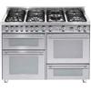 Lofra P126SMFET+MFT/2AEOI Cucina Gas 7 Fornelli 3 Elettrico da 120 cm Acciaio inossidabile