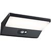 Paulmann 94335 - Lampada da parete a LED a energia solare, IP44, con 1 lampada da 3,4 W, in alluminio, 3000 K, colore: Grigio scuro
