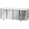 Tecnodom Tavolo Refrigerato Positivo Tecnodom 3 Porte GN 1/1 Senza Piano di Lavoro