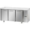 Tecnodom Tavolo Refrigerato Positivo Tecnodom 3 Porte GN 1/1 Senza Motore Senza Piano di Lavoro