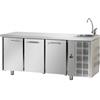 Tecnodom Tavolo Refrigerato Positivo Tecnodom 3 Porte GN 1/1 con Lavello