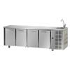 Tecnodom Tavolo Refrigerato Positivo Tecnodom 4 Porte GN 1/1 con Lavello